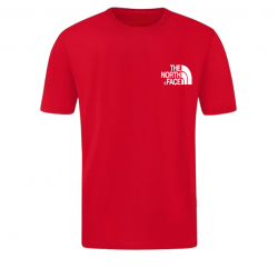 T-SHIRT 100% ΒΑΜΒΑΚΙ ΜΕ LOGO - ΚΟΚΚΙΝΟ- THE NORTH FACE ΜΙΚΡΟ